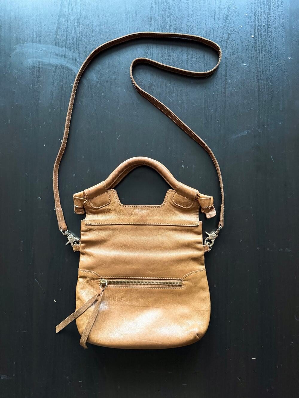 FOLEY + CORINNA Tan Vegan Leather Crossbody/Clutch Bag